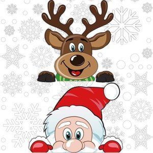 300 PCS 8 Sheet Christmas Snowflake Window Cling Stickers for Glass  7.9" × 15"